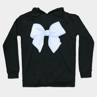 Coquette Light Blue Bow Hoodie